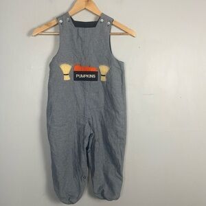 Vintage the Bailey boys reversible John John pumpkin patch and dinosaur 4T